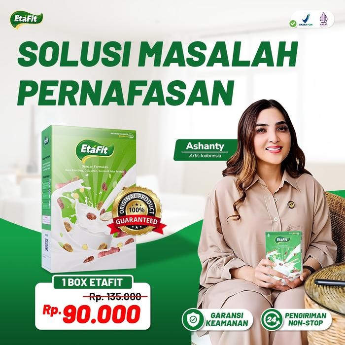 

[[PROMO]]BEST SELLER ETAFIT - Solusi Sesak Nafas dan Asma - Susu Kambing Etawa Asli 100% Murni Original Bahan Herbal Bubuk Dairy Milk - PAKET 1 BOX