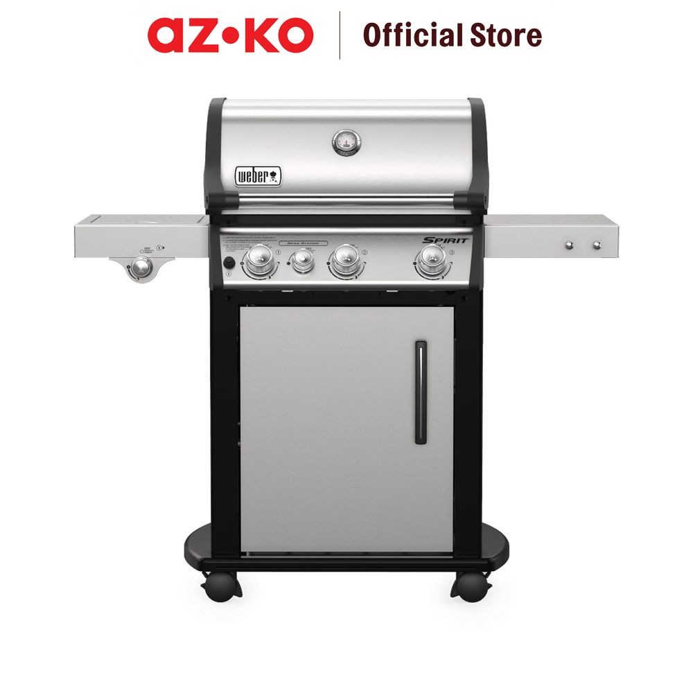 AZKO Weber Spirit Pemanggang Gas 3 Burner Sp335 Pemanggang Makanan Panggangan Food Heater Perlengkap