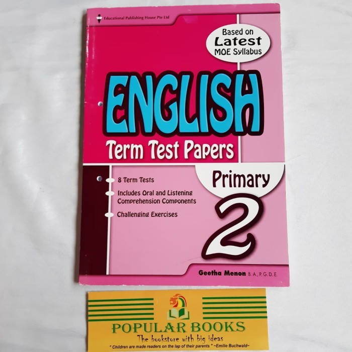 

English Term Test Papers - Primary 1