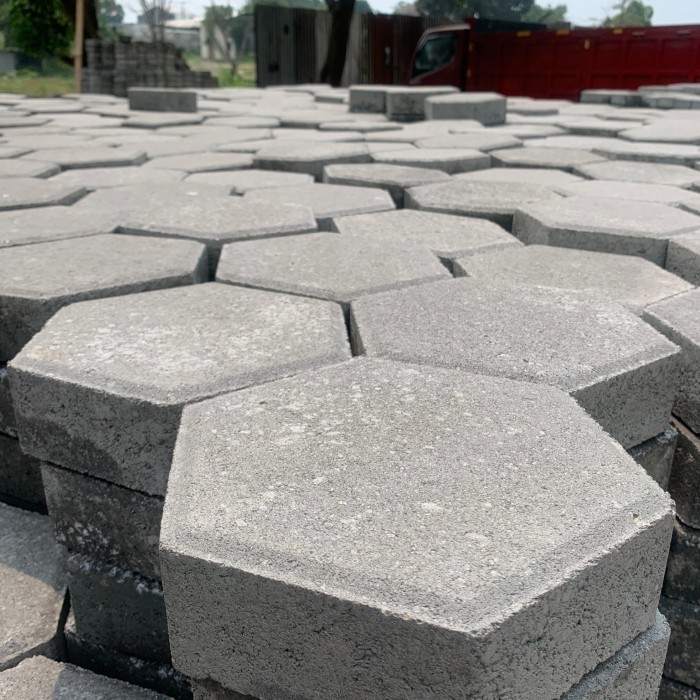 AU Paving Block/konblok/conblock/paving hexagon/Paving segi 6 press B 6cm