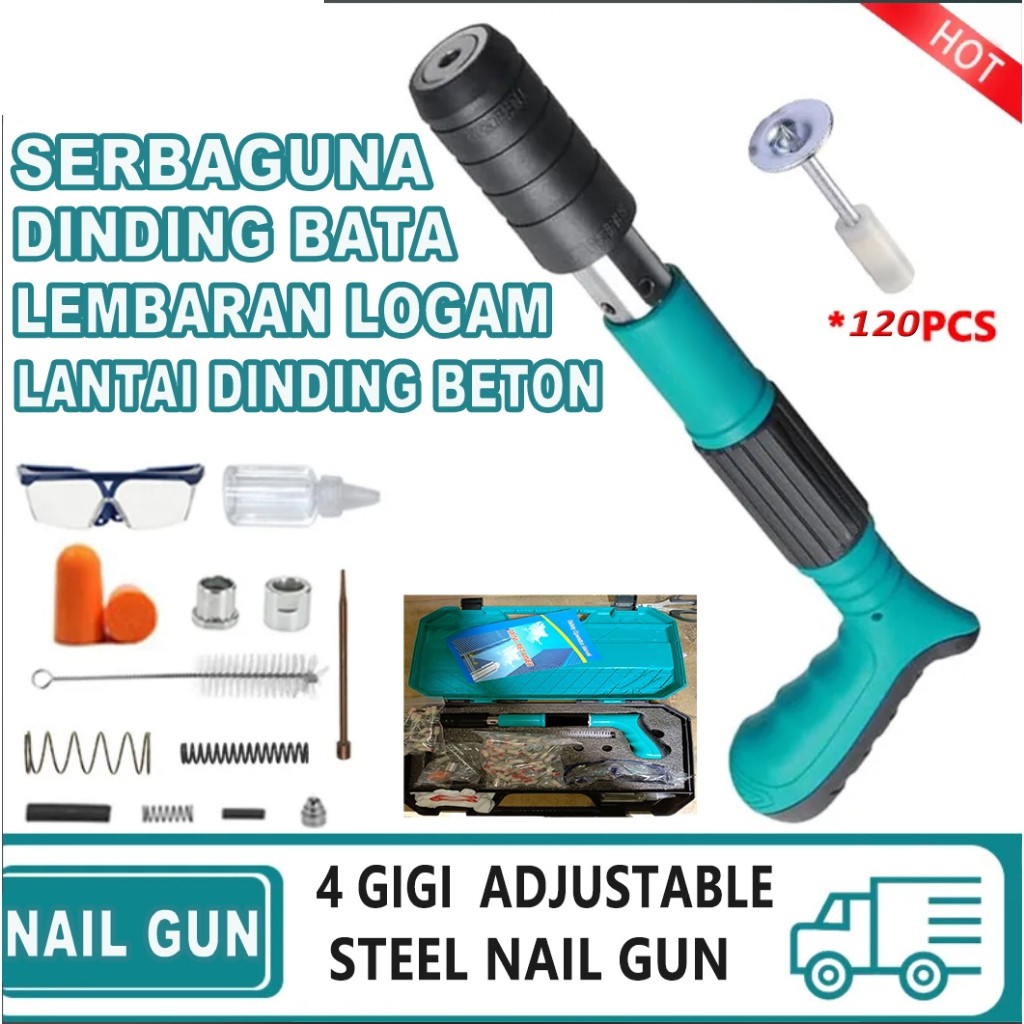 aryaboskushop【Ready Stock+COD】MAKITA Nail gun / Alat paku tembak beton / nails guns rivet tool / mes