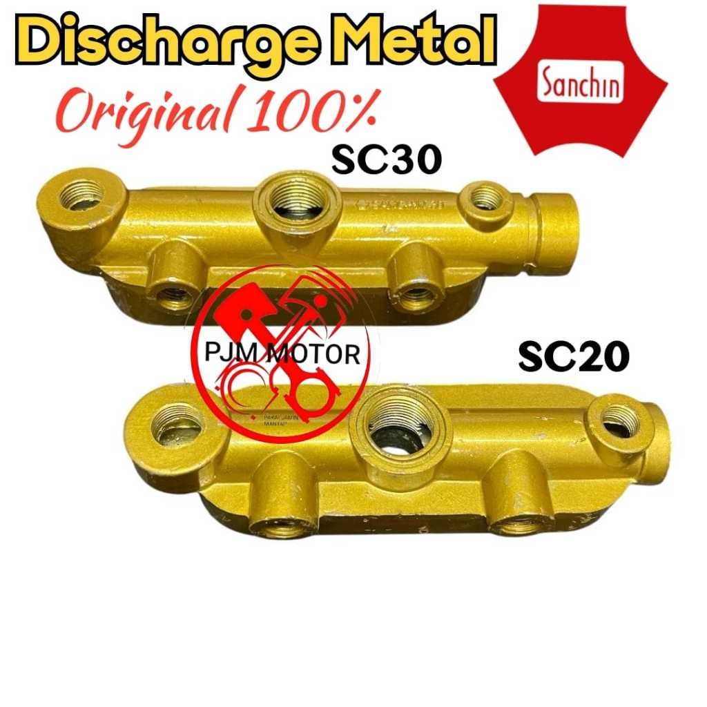

(SANCHIN) DISCHARGE METAL ORIGINAL dudukan tabung chamber mesin power sprayer sanchin SC30 SC20 SCN20 SCN30 amplas