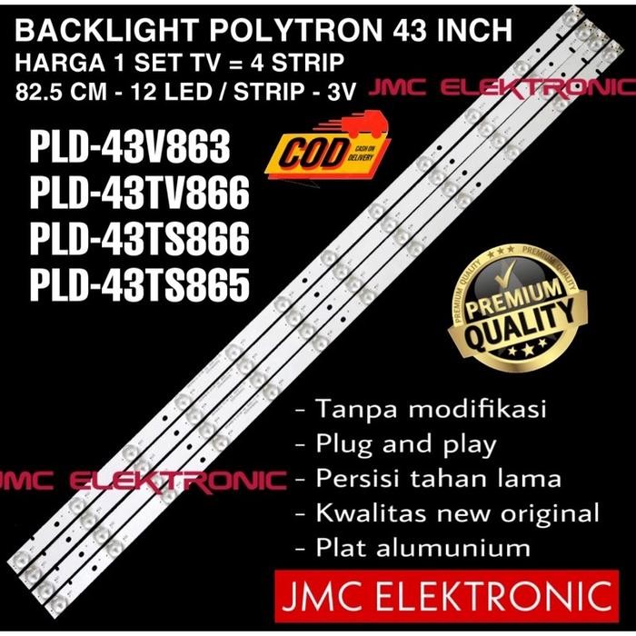 C T99 BACKLIGHT TV LED POLYTRON PLD 43V863 43TV865 43TV866 43TS866 PLD-43TS865 PLD-43V863 PLD-43TV86