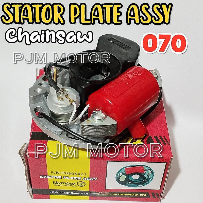 

070 stator plate assy rumah tapak platina spull cdi ingtion coil mesin chainsaw senso sinso besar amplas