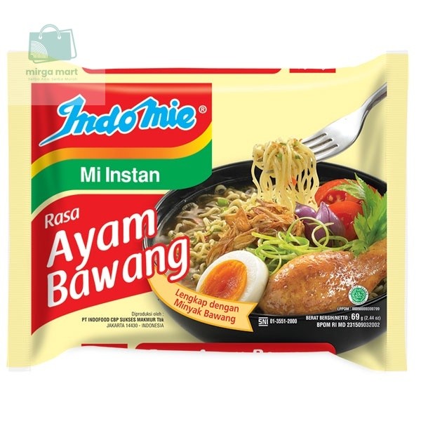 

Indomie Mie Kuah Ayam Bawang 69 Gr