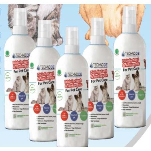 Techno De Disinfectant & Antiseptic 60 ml - Desinfektan Hewan