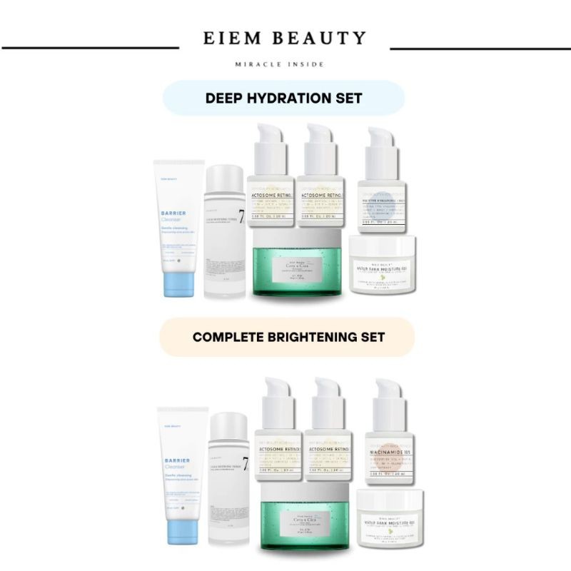 EIEM BEAUTY - EIEM SERUM RETINOL | HYALURONIC | NIACINAMIDE | BANK MOISTURIZER | TONER