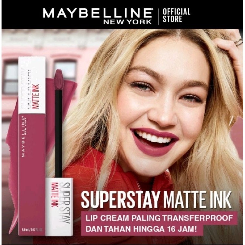 Maybelline Superstay Matte Ink Lipstik Tahan Lama 16 Jam