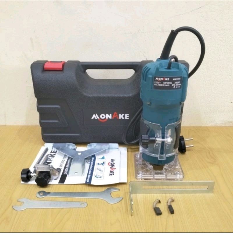 Mesin Propil Kayu MONAKE MK3709 Profesional Electric Trimmer Router Ukir Kayu Wood Trimmer MONAKE MK