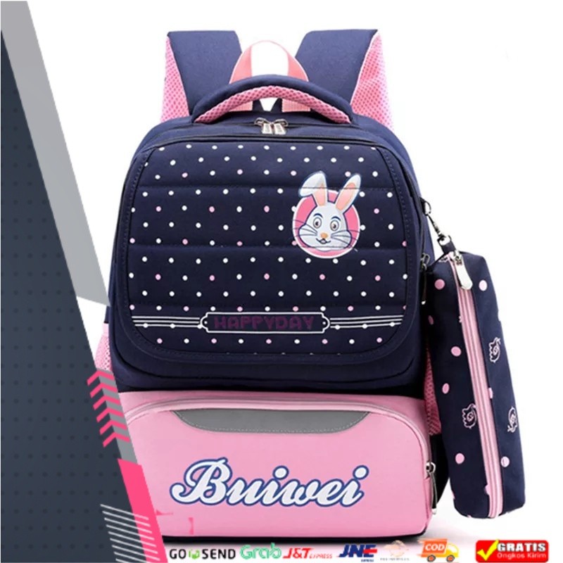 PROMO Tas ransel anak perempuan yang lucu dengan karakter kelinci bisa untuk anak SD,SMP