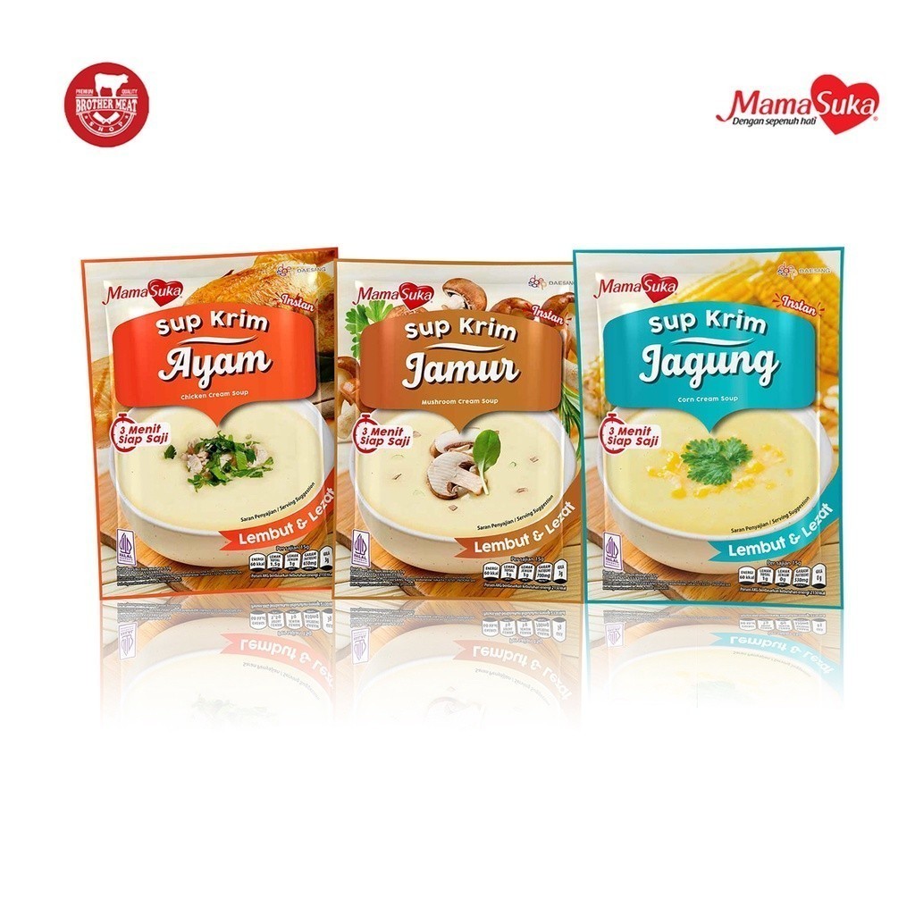 

MamaSuka Sup Krim 55gr, Bumbu Masak Instant Halal