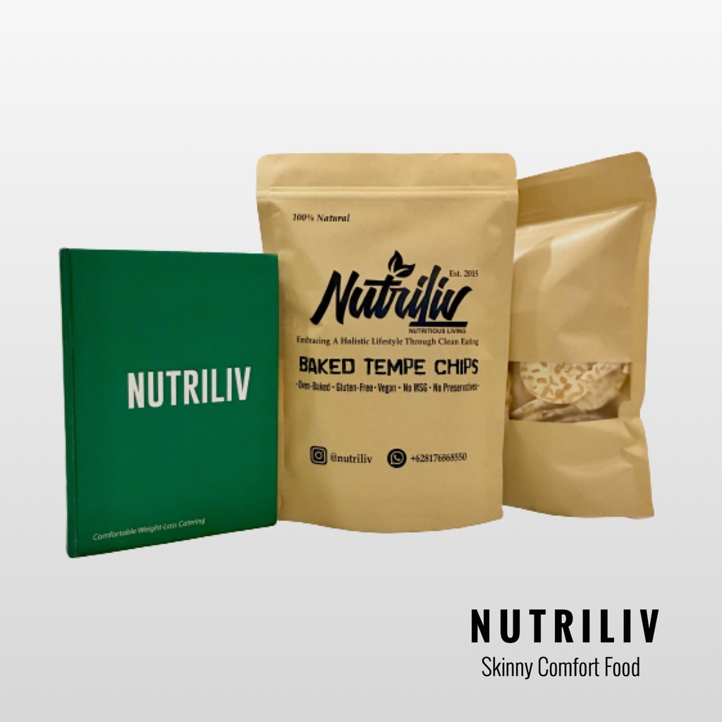 

3 Bungkus Nutriliv Baked Tempe Chips Keripik Tempe Panggang