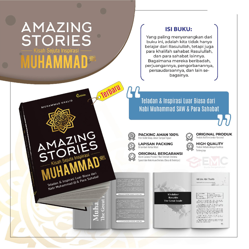 BUKU BEST SELLER  RELIGI: AMAZING STORIES MUHAMMAD SAW