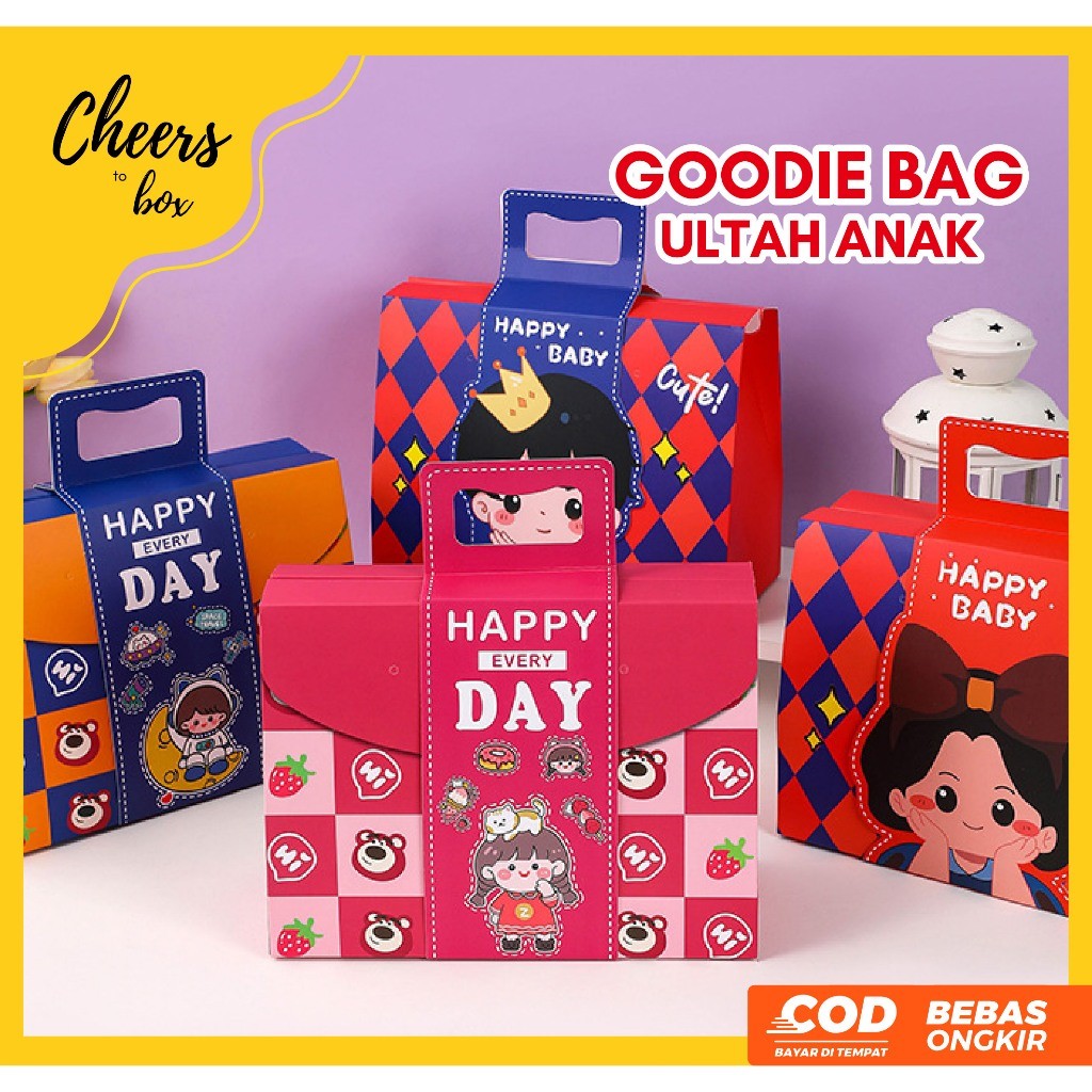 

VIRAL Paper Goodie Bag / Tempat Snack Ulang Tahun Anak / Paper Bag Birthday Baby Kids / Tas Ulang Tahun Bahan Kertas Ultah Anak / Tempat Bingkisan Kado jj-00