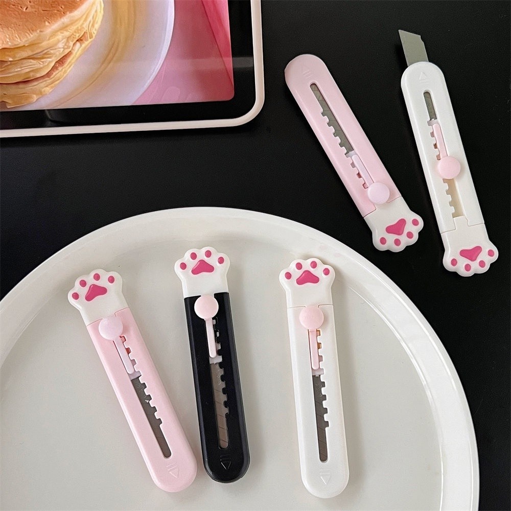 

JHM Cutter Mini Portable Karakter Kartun Pisau Pemotong Kertas Model Tapak Hewan Cutter Unboxing Travel Kit Paper Lucu Hand Cutter Paw Mini Serbaguna