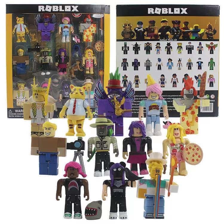 LETERSHOP Figure ROBLOX Box Set isi 12 Mainan Anak Topper Kue