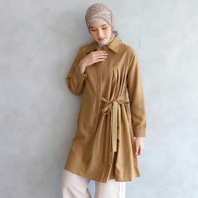 (BEST SELLER) ALILA TUNIK - Atasan Wanita Import Atasan Wanita Tunik Lengan Panjang Jumbo Tunik Terb