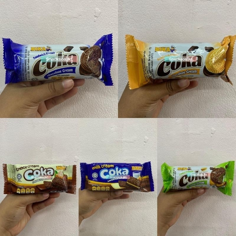 

pekanbaru /[PC] BIKA COKA CHOCOLATE CREAM SANDWICH BISCUIT// PEANUT CREAM// SANDWICHBISCUIT MILK