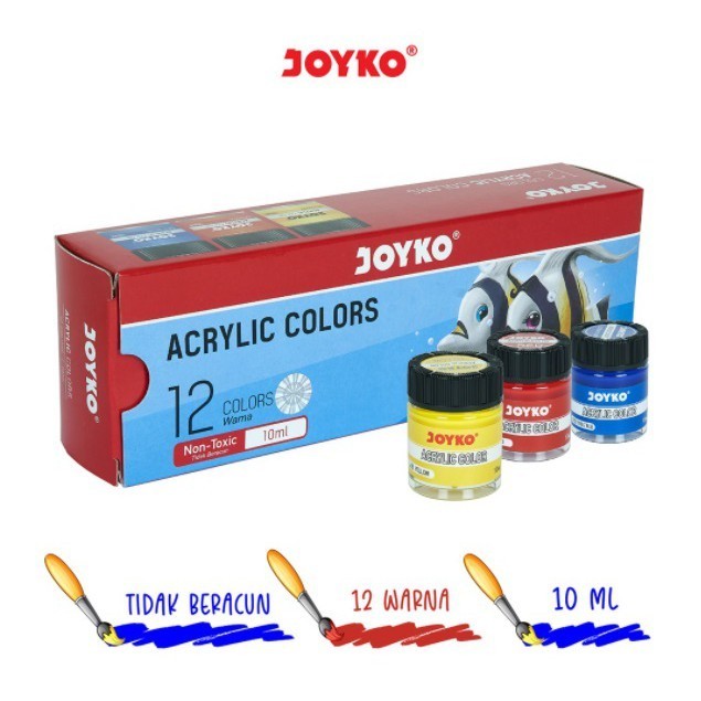 

Acrylic Color Acc 10Ml- 12 Warna ACC-10-12
