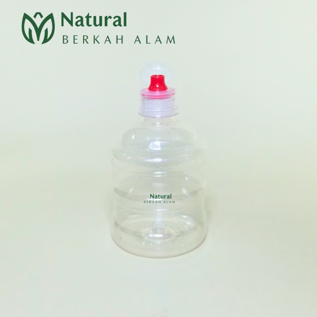 Botol 600 Ml Galon Natural Tutup Aqua Exlusive / Botol Plastik / Botol Minuman / Botol Amdk / Botol 