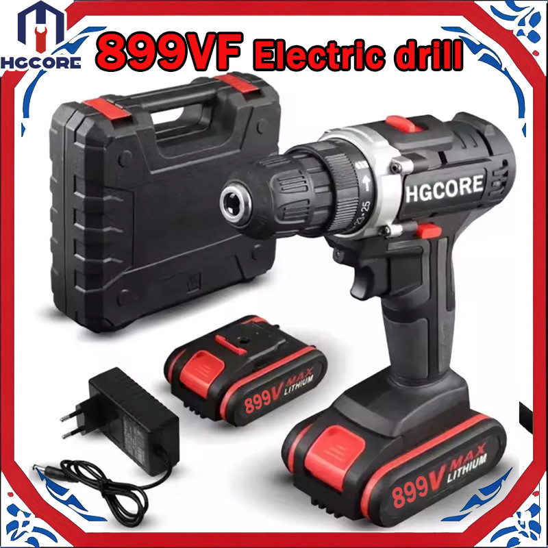 HGCORE 899VF Mesin Bor Baterai Tangan Cordless Drill Battery Impact Drill Cordless Electric Drill Im