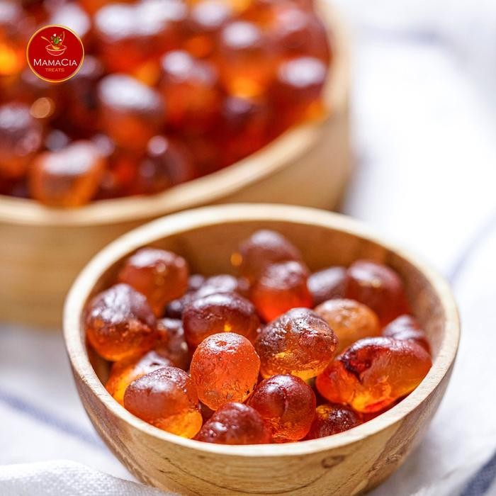 

Peach Gum Jumbo grade Super AAA+ bersih / tao jiao 125 - 500 gram - 125 gram