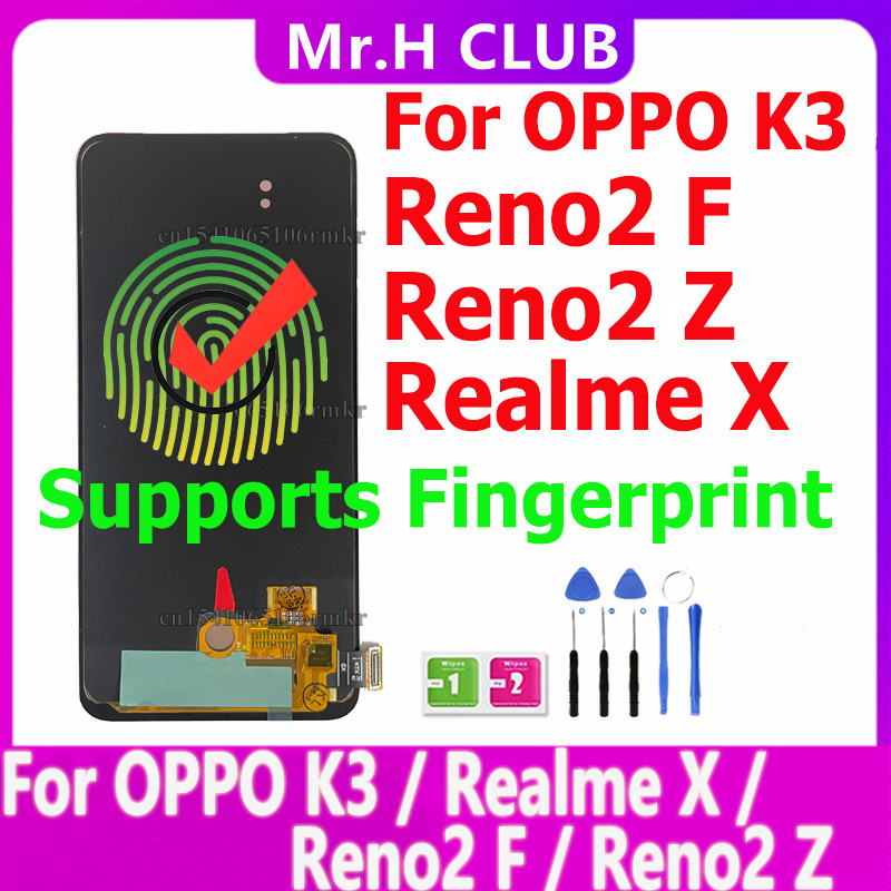 OLED For Oppo Reno2 Z Reno 2Z Reno2 F Reno 2F LCD Display Screen Touch Digitizer Assembly For OPPO K