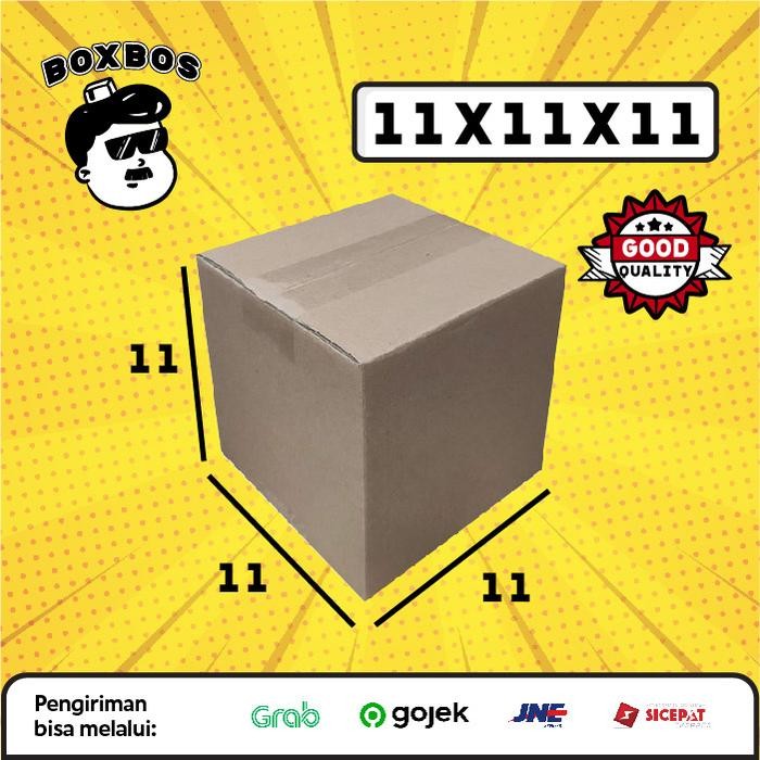 

KARDUS BOX uk 11x11x11 CM Kotak Packaging Corrugated SHEET POLOS