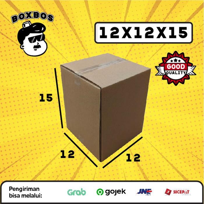 

KARDUS BOX uk 12x12x15 CM Kotak Packaging Corrugated SHEET POLOS