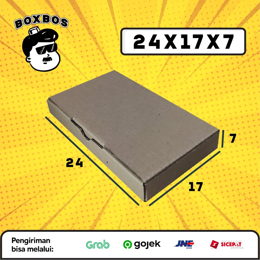 

24x17x7 CM Pizza KARDUS Corrugated Packaging Box packing Diecut
