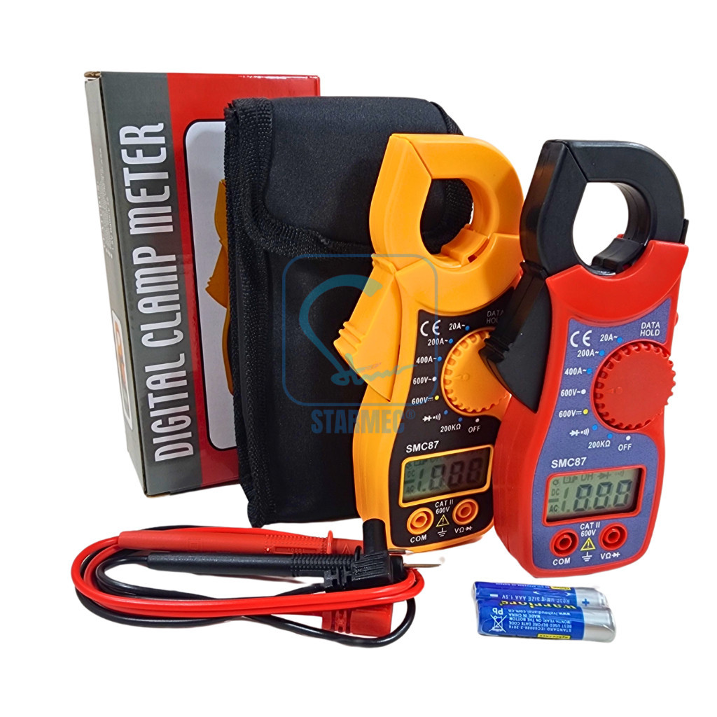 

Tang Ampere Digital 87 (Dapat tas) / Clamp Meter Digital SMC-87 Starmec