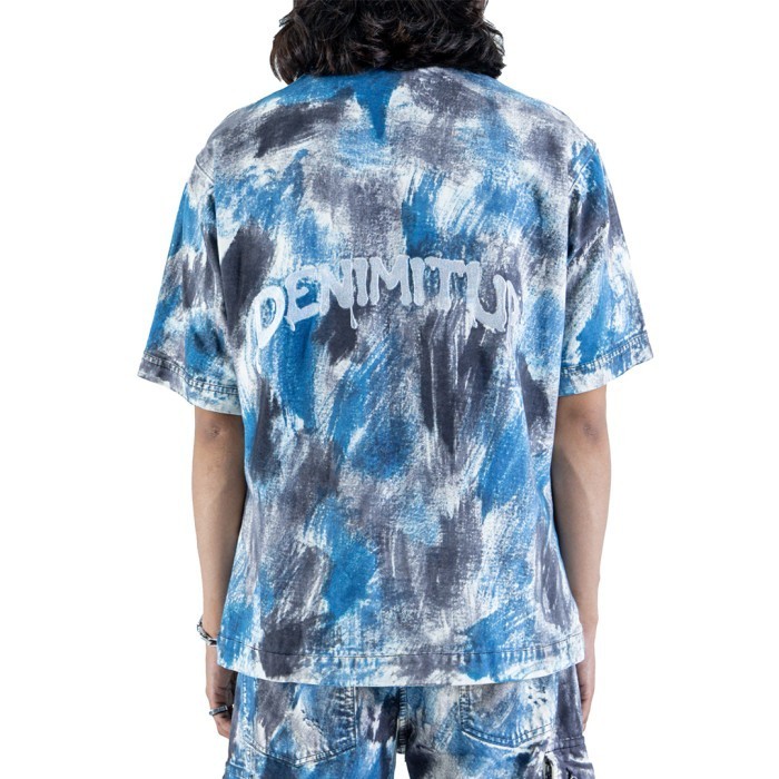 DENIMITUP Work Shirt Denim - Parisian Blue Washed - Baju Pria