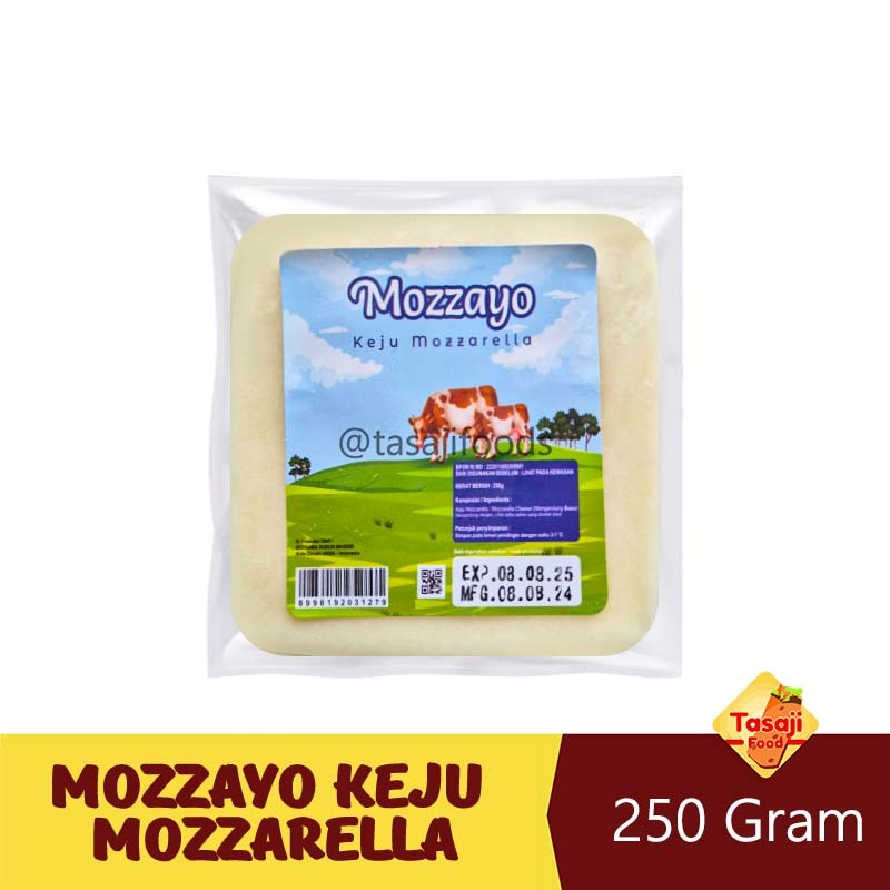 

Mozzayo Keju Mozzarella 250 Gram Frozen Keju Moza