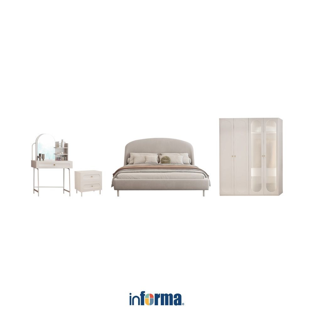Informa Calla Set Kamar Tidur Set Bedroom Furniture Kamar Tidur Set Tempat Tidur Lemari Pakaian Meja