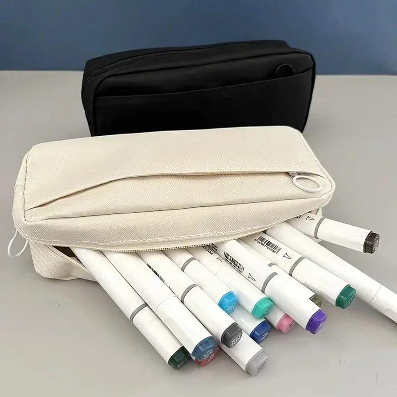 

Pencil Bag Zipper Pencilcase Large Capacity Pencil Pouch School Supply Pencil Case Stationery Office Study Portable Storage Bag