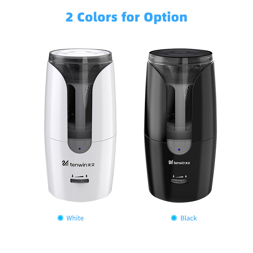 

Tenwin 8028 Electric Pencil Sharpener Automatic Mechanical Pencil Sharpener Thick/Fine Nib/Tip Adjustable Student Sketch Drawing
