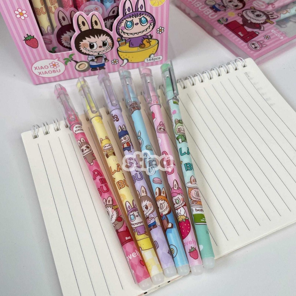 

STIPA Pena Hapus Motif Karakter Labubu Erasable Pen Stationery ATK Alat Tulis Sekolah Kantor Pulpen Kartun