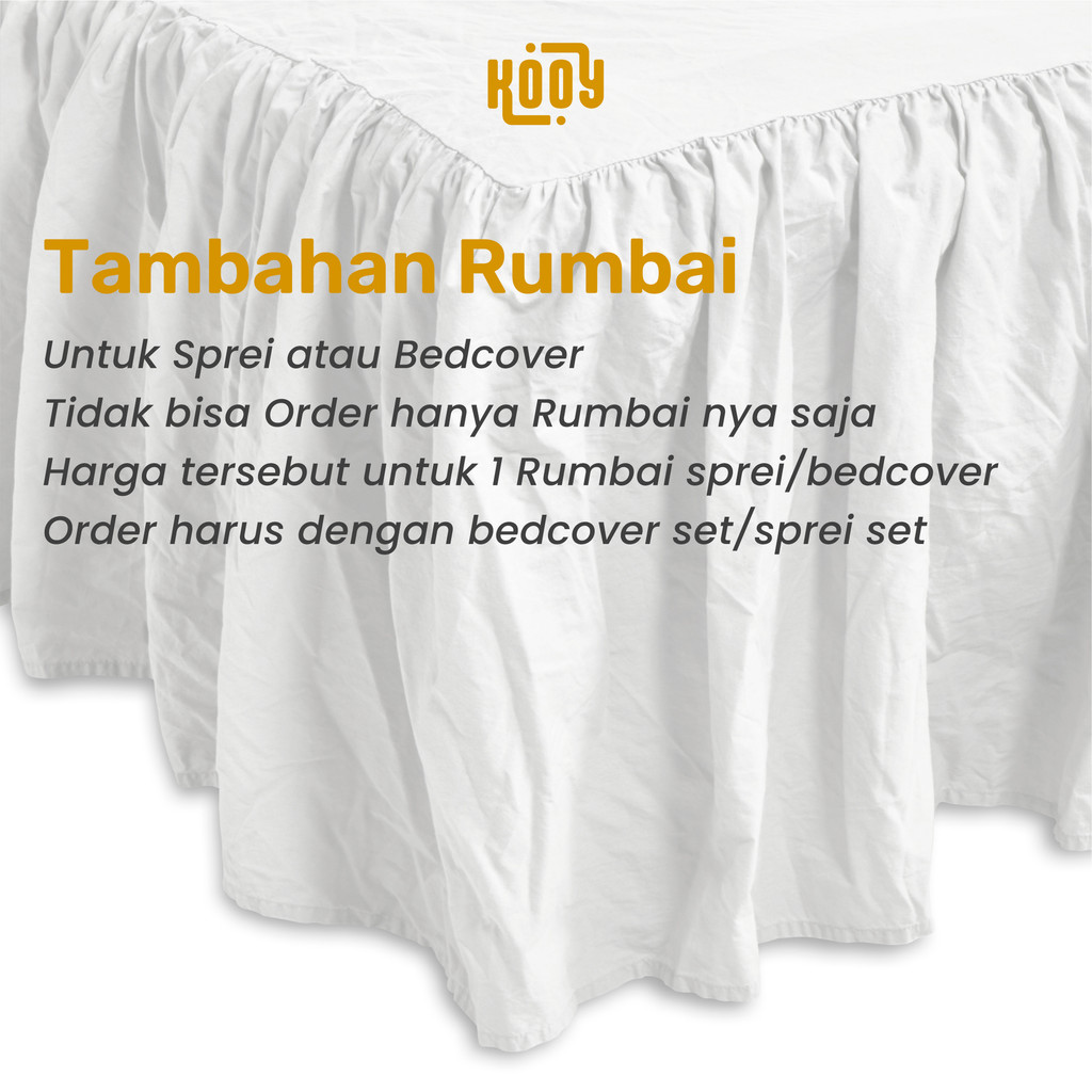 Tambahan Rumbai/Rempel - Sprei - Bed Cover