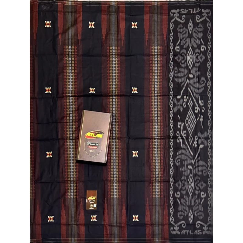 Sarung ATLAS Premium 790 Songket Special Hitam