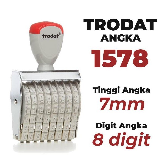 

### TRODAT STEMPEL 8 DIGIT 1578 7MM