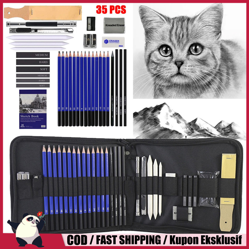 

Sketch Pencil Pisau Penghapus dan Pensil Gambar untuk Keperluan Sekolah Pencil Drawing Set