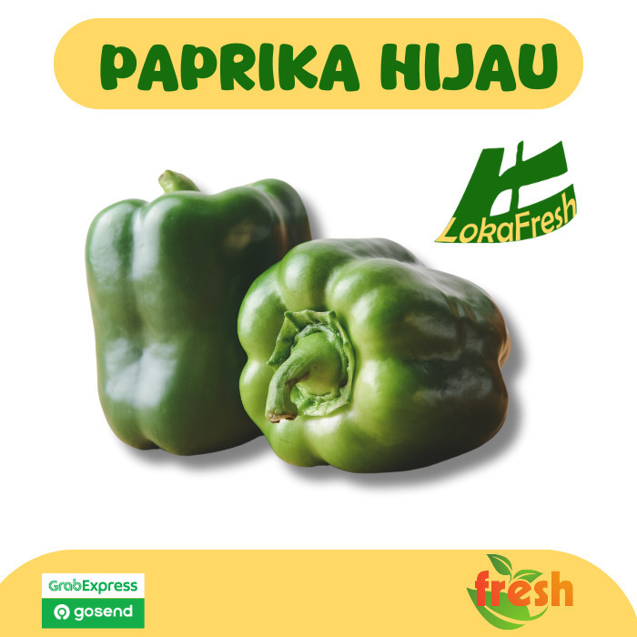 

Paprika Hijau Segar/ Fresh Green Capsicum 250Gram