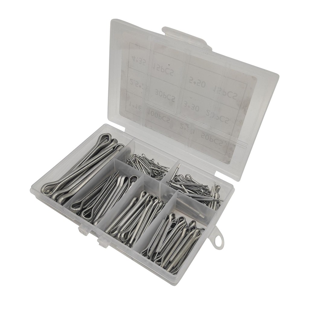 

230Pcs Split Cotter Pins Straight Hairpins Holds Pins or Castle Nuts in Place