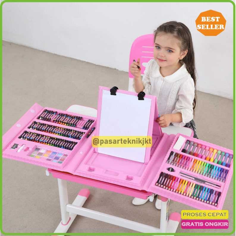 

ZFK Super Mega Set Alat Mewarnai Anak Colorful Children 208 PCS - ZF208
