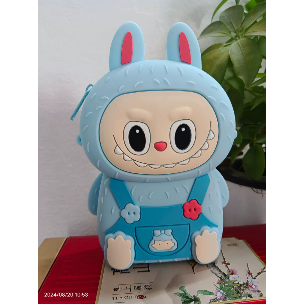 TAS SELEMPANG MINI LABUBU ANAK-ANAK/ DOMPET KOIN & HP TAS KARET ANAK KR0177