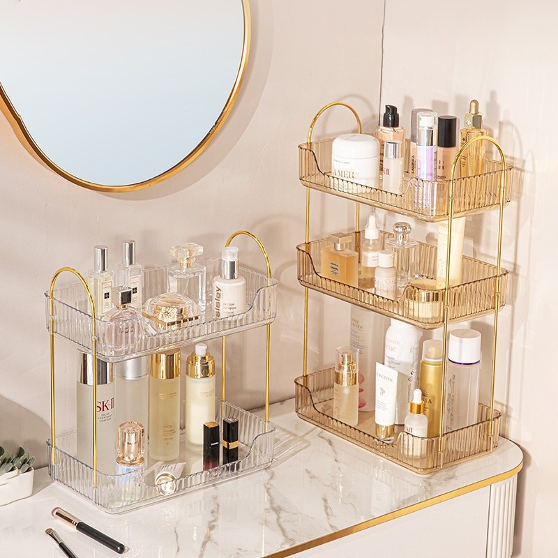 Rak Aqua Gelas Estetik Rak Serbaguna Tempat Kosmetik Tempat Aqua Gelas Estetik Mewah