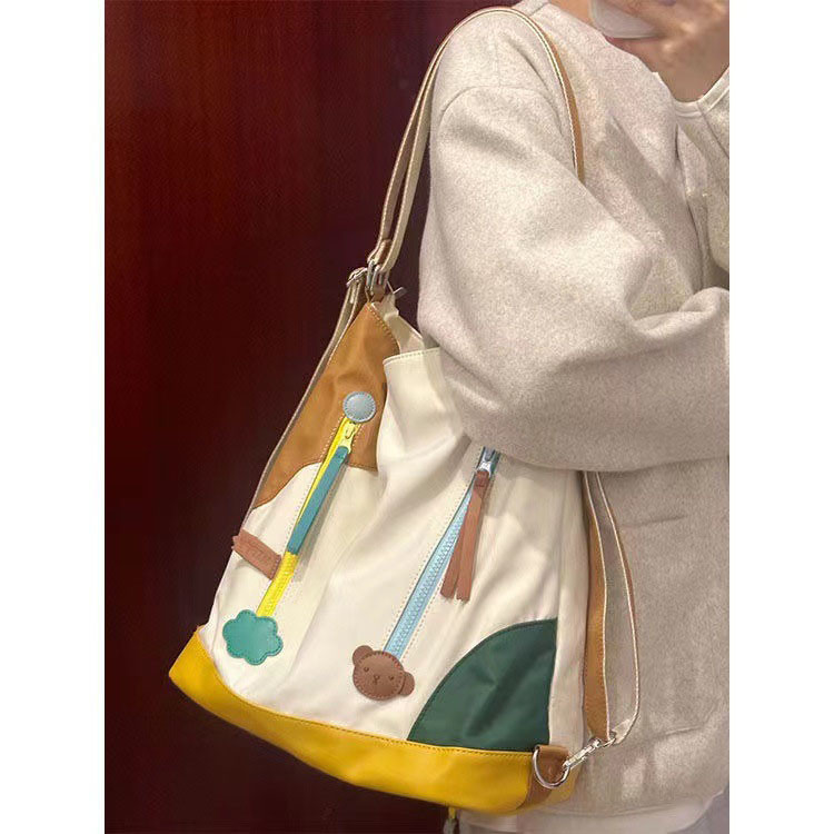 Tas Kanvas Berkapasitas Besar Tas Wanita Kanvas Selempang Tas Wanita Murah Tas Wanita Korean Style