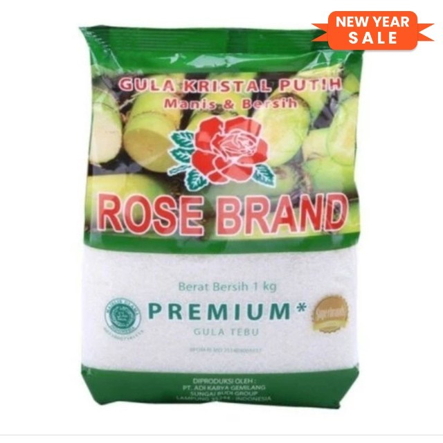 

GULA PASIR ROSE BRAND HIJAU 1 KG PROMO TOKO BARU