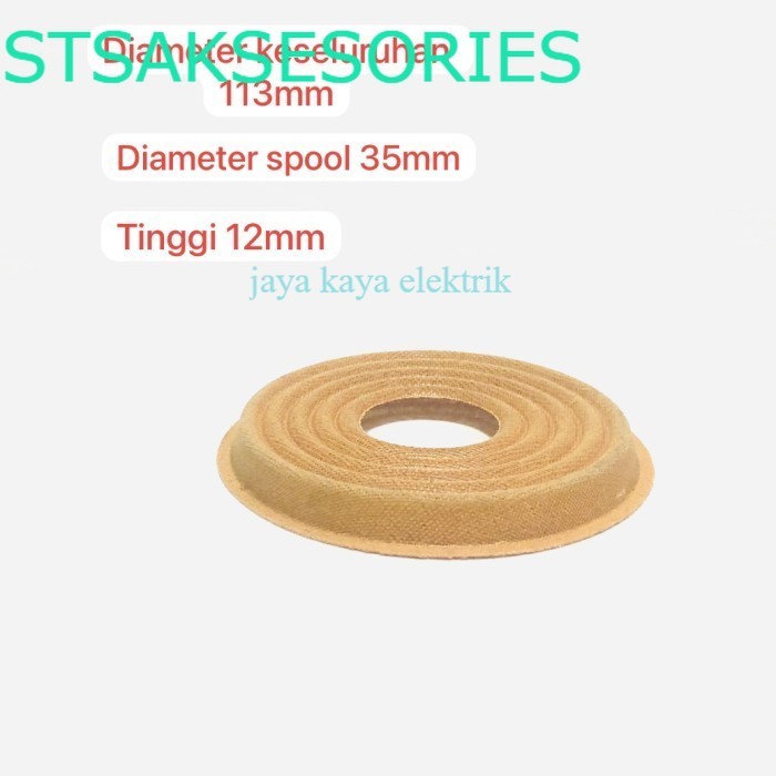 Dumper Demper Membran Speaker 10 inch - 12 inch Lubang Spool 35mm Diameter 113mm