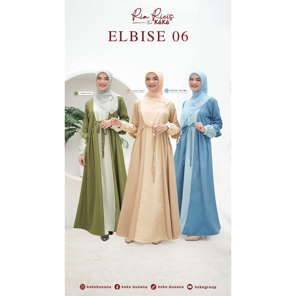 Keke Gamis Dewasa Elbise 06 | Gamis Dewasa Premium | Gamis Keke Terbaru |